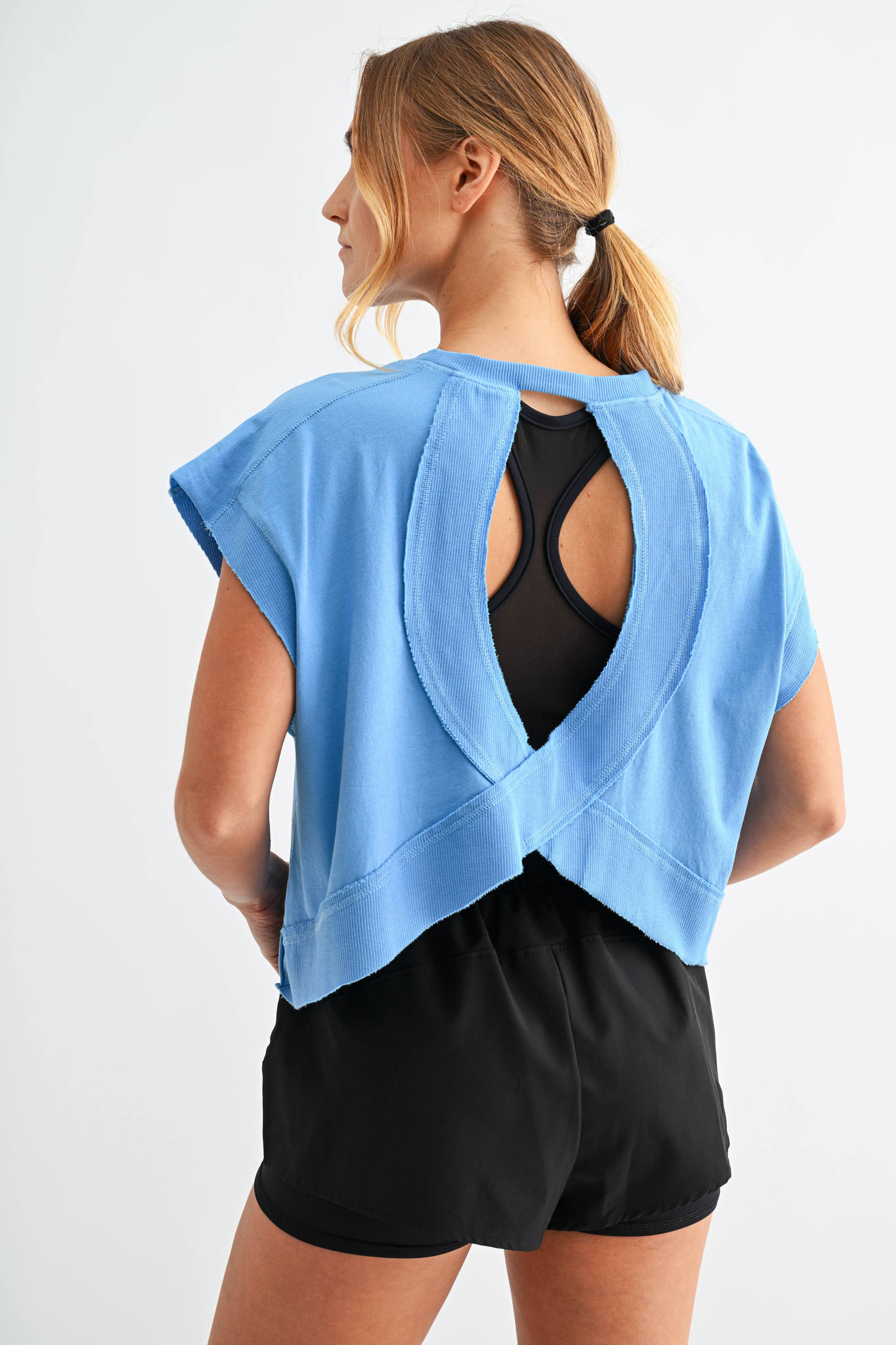 Flow Open-Back Pima Cotton Tee