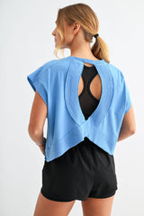 Flow Open-Back Pima Cotton Tee
