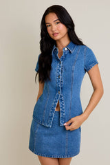 Sarah Denim Top