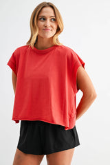 Flow Open-Back Pima Cotton Tee