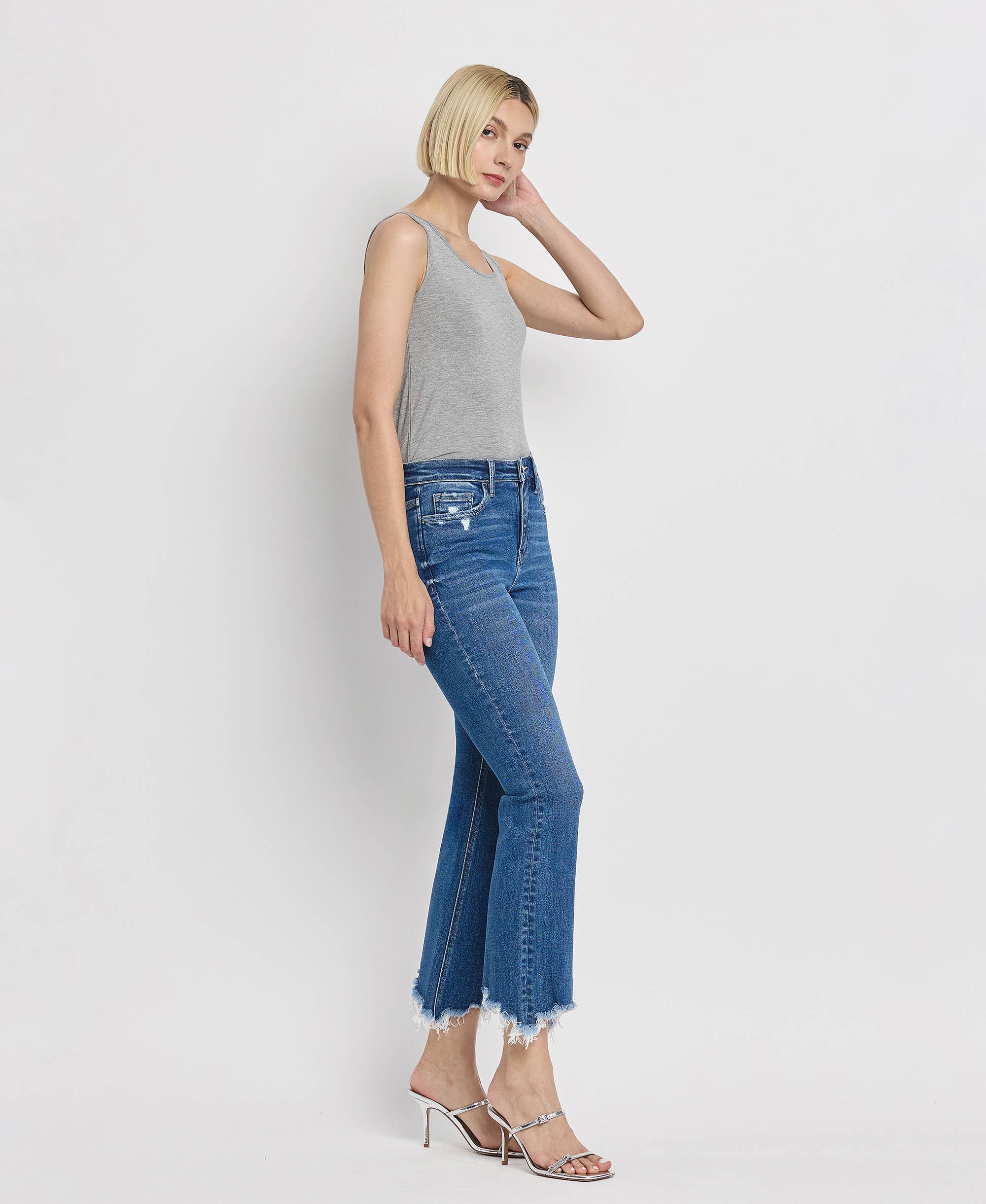 High Rise Kick Flare Jeans in Generosity