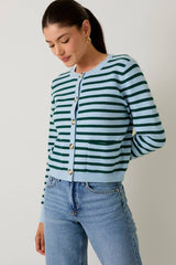 Kerri Stripe Sweater Cardigan