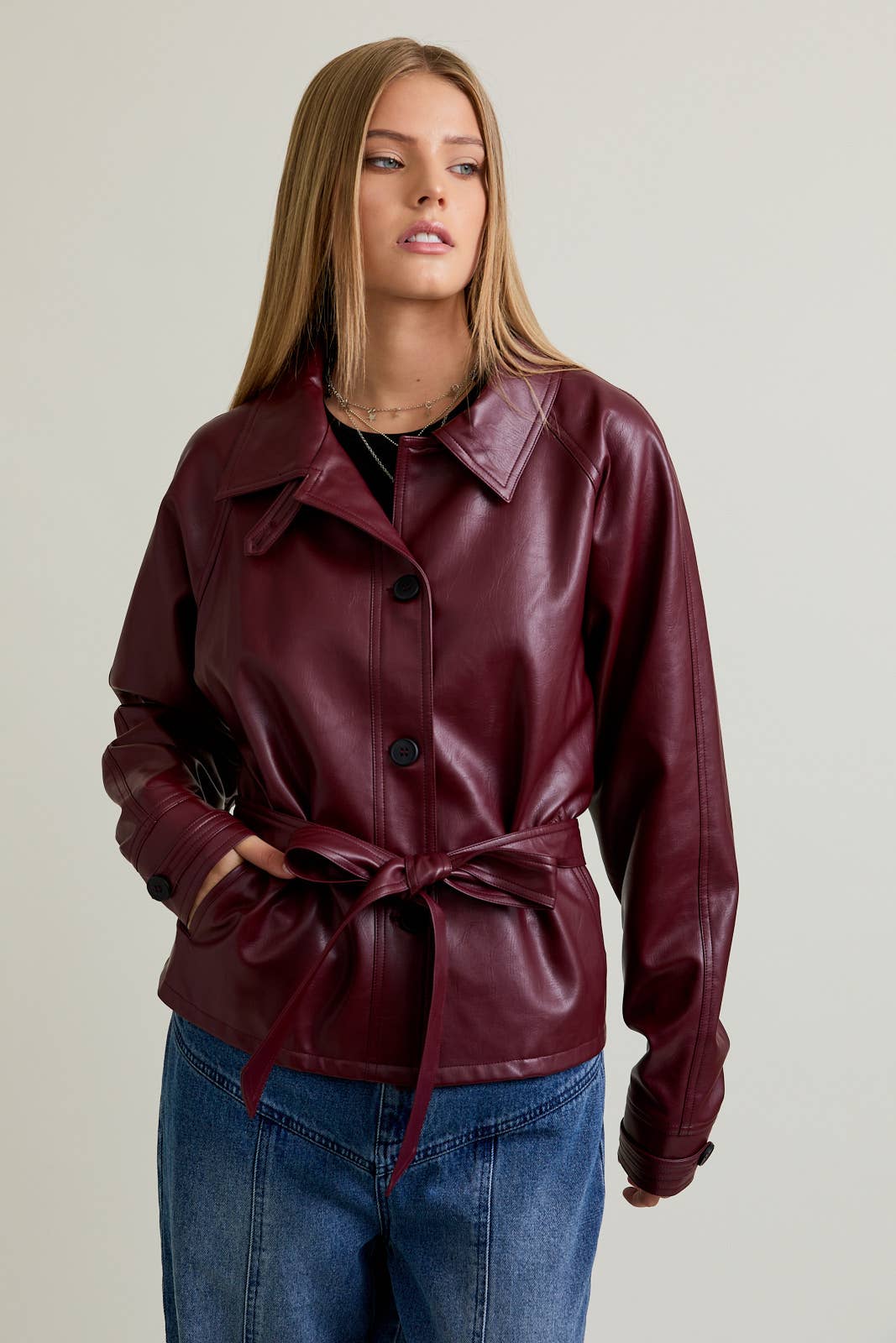 Aliana Cropped Trench Coat