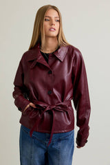 Aliana Cropped Trench Coat