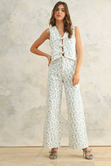 Floral Print Vest