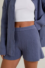 Heather Sweater Shorts