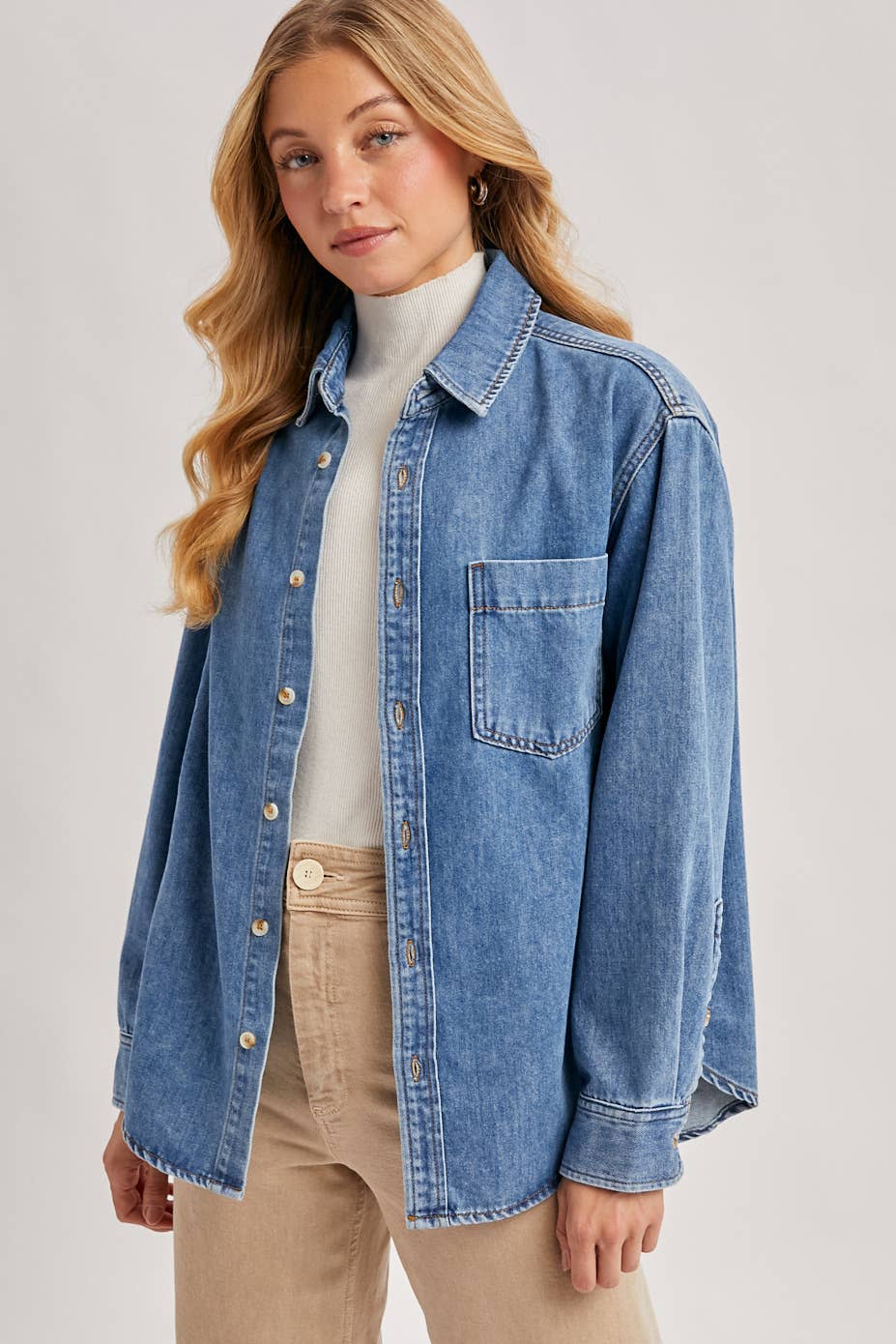 Denim Button Down Shirt