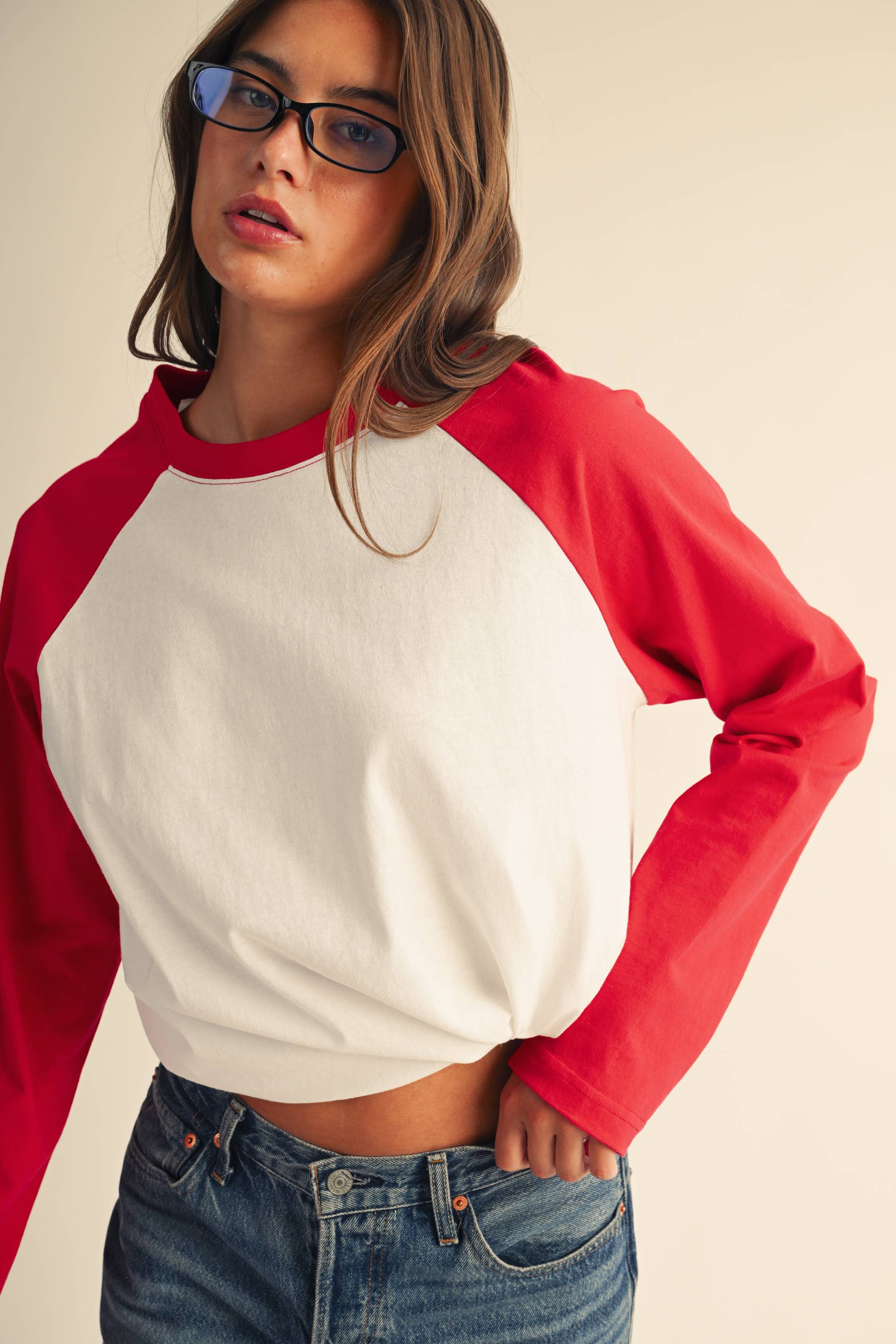 Raglan Long Sleeve Baseball Tee