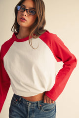 Raglan Long Sleeve Baseball Tee
