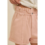 Relaxed Fit High Rise Denim Shorts