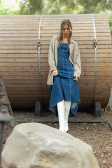 Paneled Denim Dress