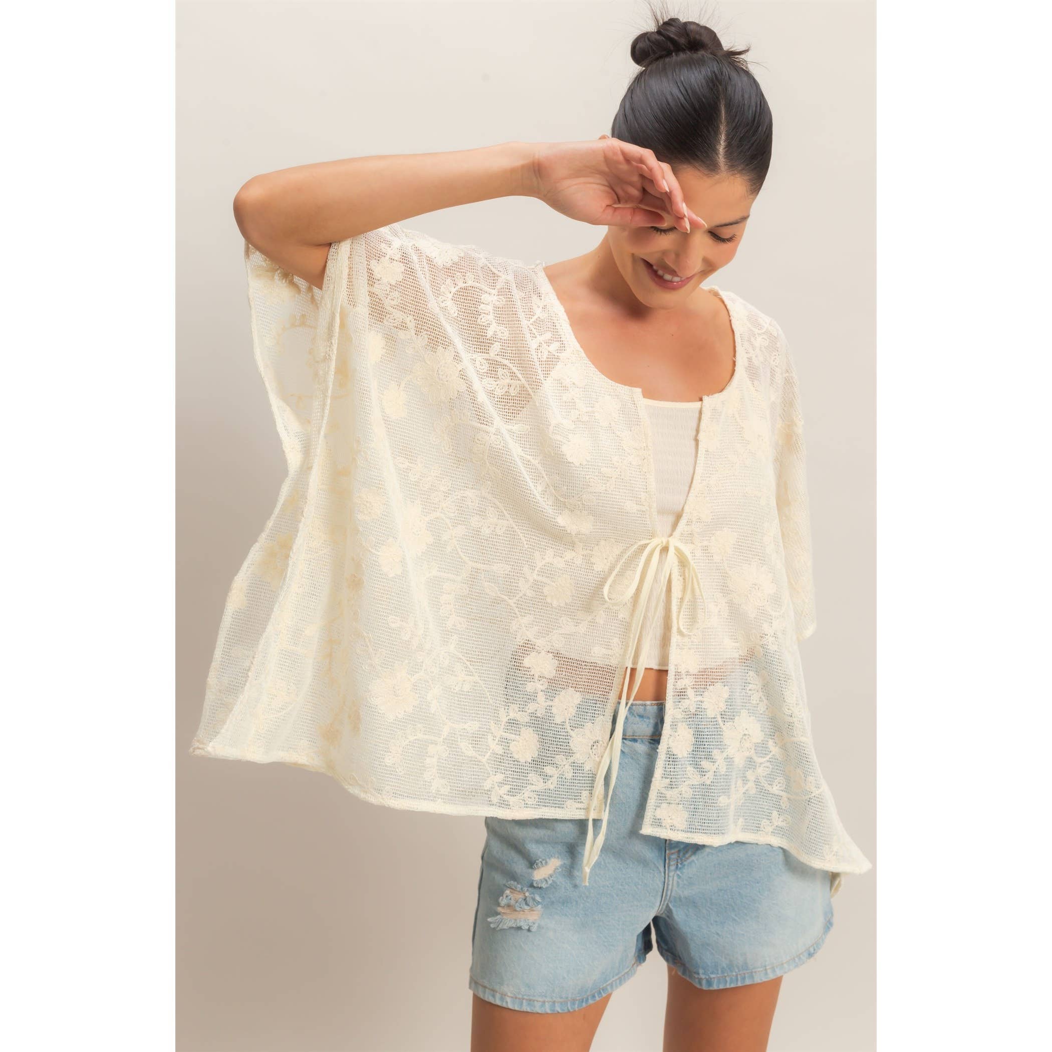 Floral Lace Cover-Up