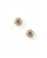 Screwback Stud Earrings - Addison - Clear
