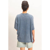 Mineral Washed Flag Graphic Tee