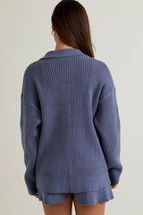 Heather Collared Cardigan