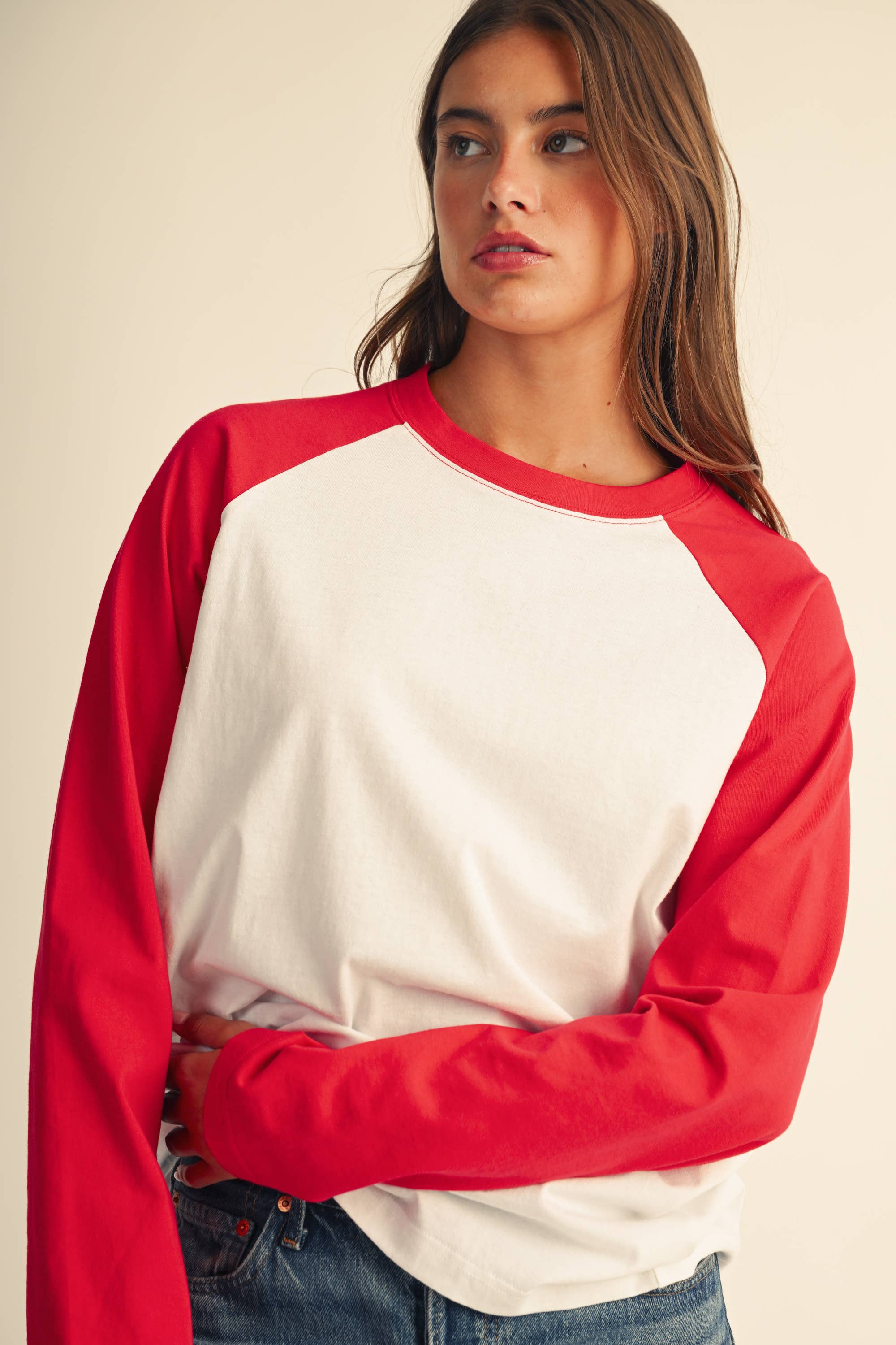 Raglan Long Sleeve Baseball Tee