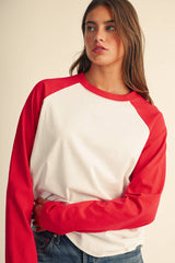 Raglan Long Sleeve Baseball Tee