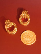 Wanda 18K Gold Non-Tarnish Classic Hoop Earring